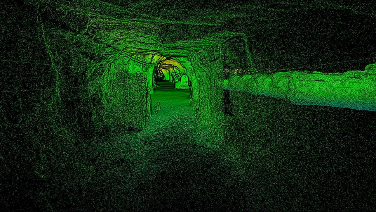 Underground tunnel scanning with Artec Jet LiDAR