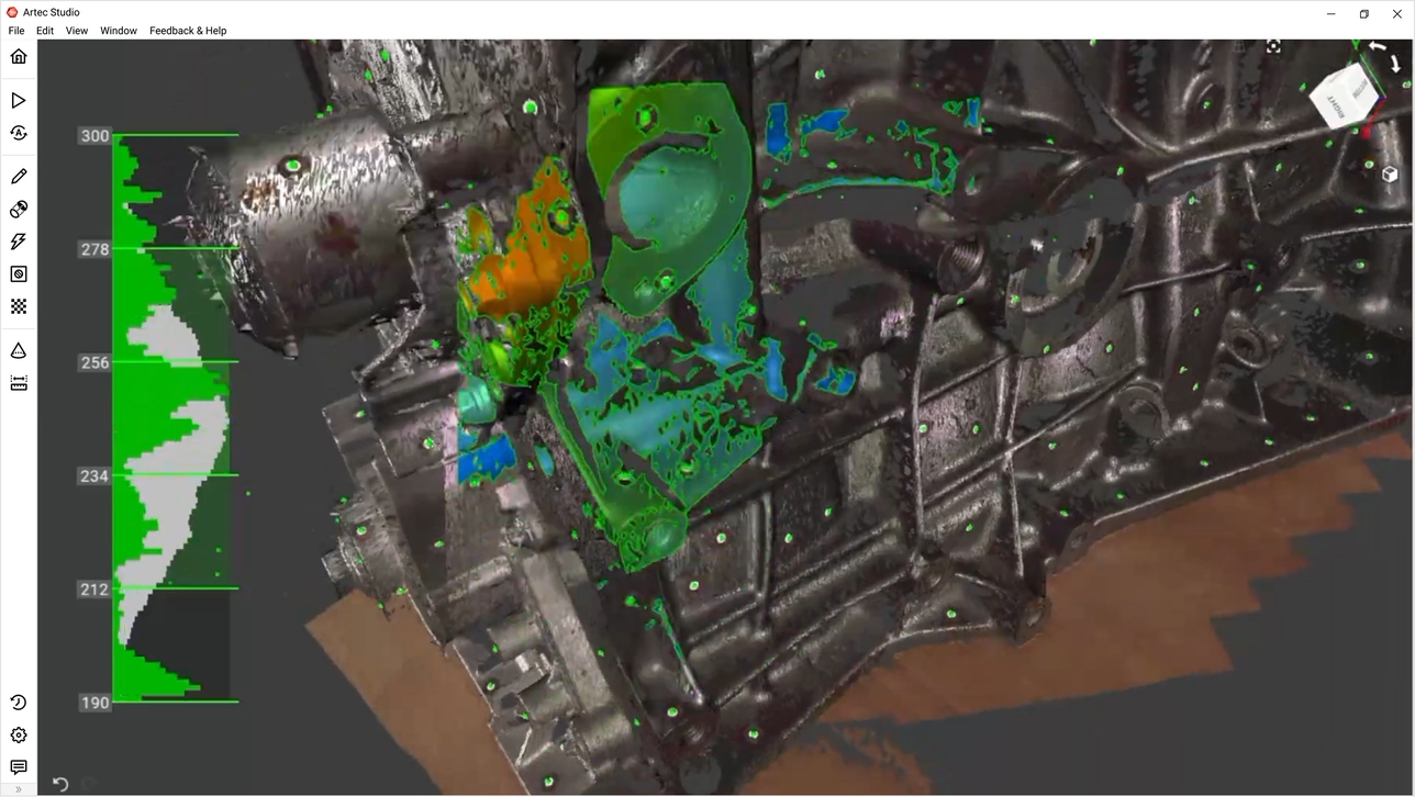 Artec Neo scan data inside Artec Studio