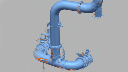 Artec Leo and Ray join forces to fabricate replacement 15-meter pipe in an offshore vessel