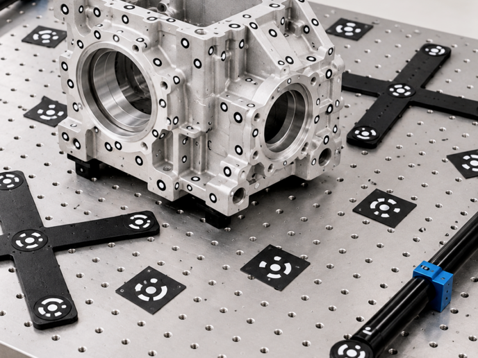 Artec Neo first article inspection with targets