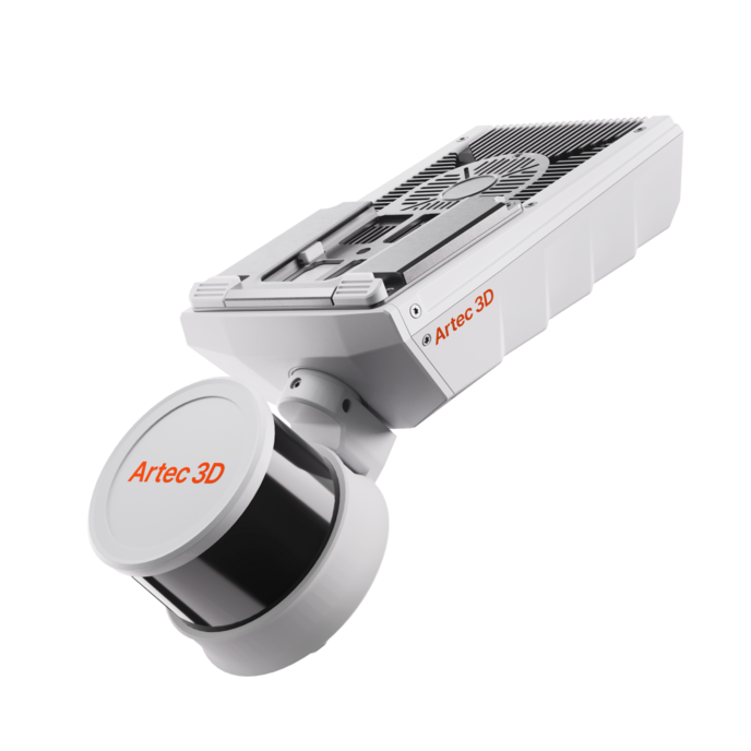 Artec Jet SLAM LiDAR 3D Scanner — front view showing compact handheld device