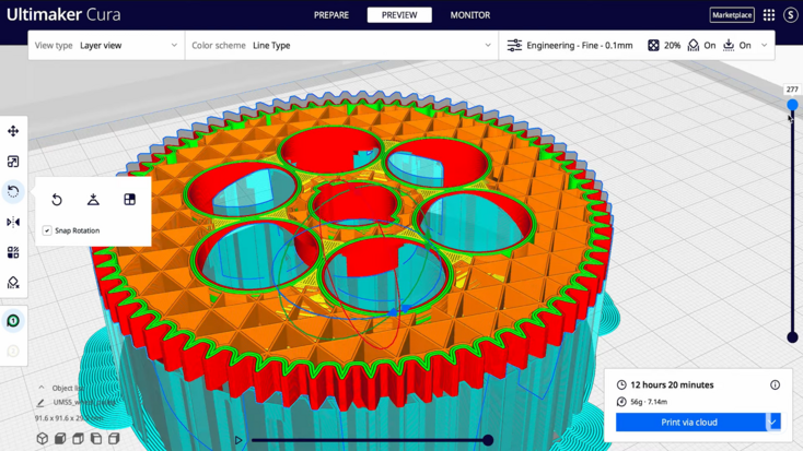 Comment imprimer en double extrusion sur Cura ?